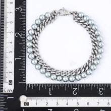 画像をギャラリービューアに読み込む, BSS929 STAINLESS STEEL BRACELET WITH SHELL PEARL AAB CO..
