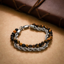 画像をギャラリービューアに読み込む, BSS950 STAINLEES STEEL BRACELET WITH NATURAL STONE AAB CO..
