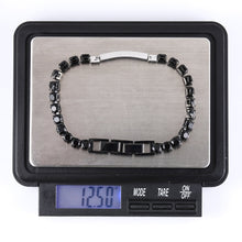 画像をギャラリービューアに読み込む, BSS951 STAINLESS STEEL TENNIS BRACELET WITH ROUND CZ AAB CO..
