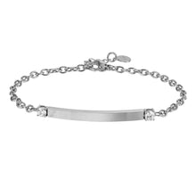 画像をギャラリービューアに読み込む, BSS962 STAINLESS STEEL BRACELET WITH CZ AAB CO..
