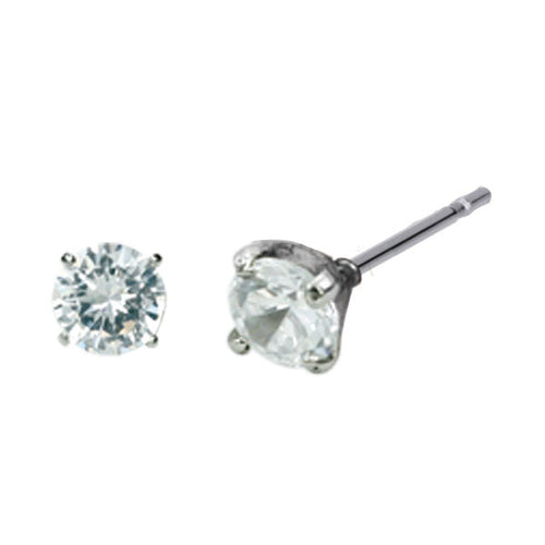 ESJ01 STAINLESS STEEL EAR STUDS CZ AAB CO..