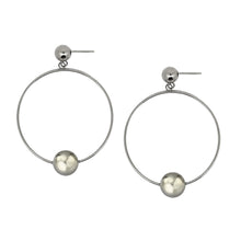 画像をギャラリービューアに読み込む, ESS676 STAINLESS STEEL EARRING WITH BALL AAB CO..
