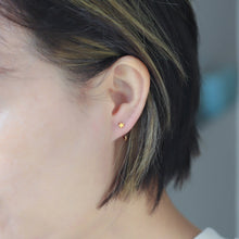 画像をギャラリービューアに読み込む, ESS705 STAINLESS STEEL EARRING WITH STAR SHAPE AAB CO..
