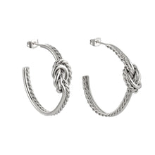 画像をギャラリービューアに読み込む, ESS726 STAINLESS STEEL TWISTED EARRING AAB CO..
