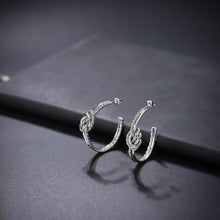 画像をギャラリービューアに読み込む, ESS726 STAINLESS STEEL TWISTED EARRING AAB CO..
