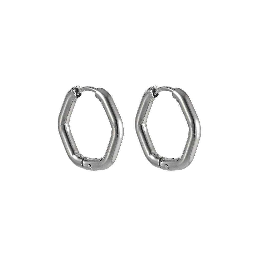 ESS731 STAINLESS STEEL HEXAGON SHAPE EARRING AAB CO..