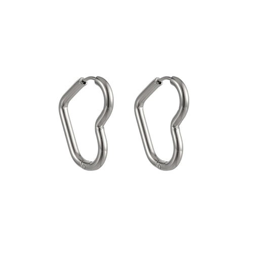 ESS732 STAINLESS STEEL HEART SHAPE EARRING AAB CO..