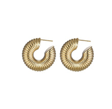 画像をギャラリービューアに読み込む, ESS783 Stainless Steel Hollow Earring AAB CO..
