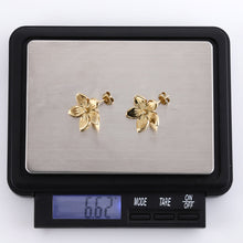 画像をギャラリービューアに読み込む, ESS790 STAINLESS STEEL FLOWER EARRING AAB CO..
