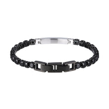 画像をギャラリービューアに読み込む, BSS951 STAINLESS STEEL TENNIS BRACELET WITH ROUND CZ AAB CO..
