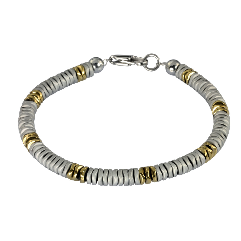 MBSS62 HEMATITE BRACELET AAB CO..