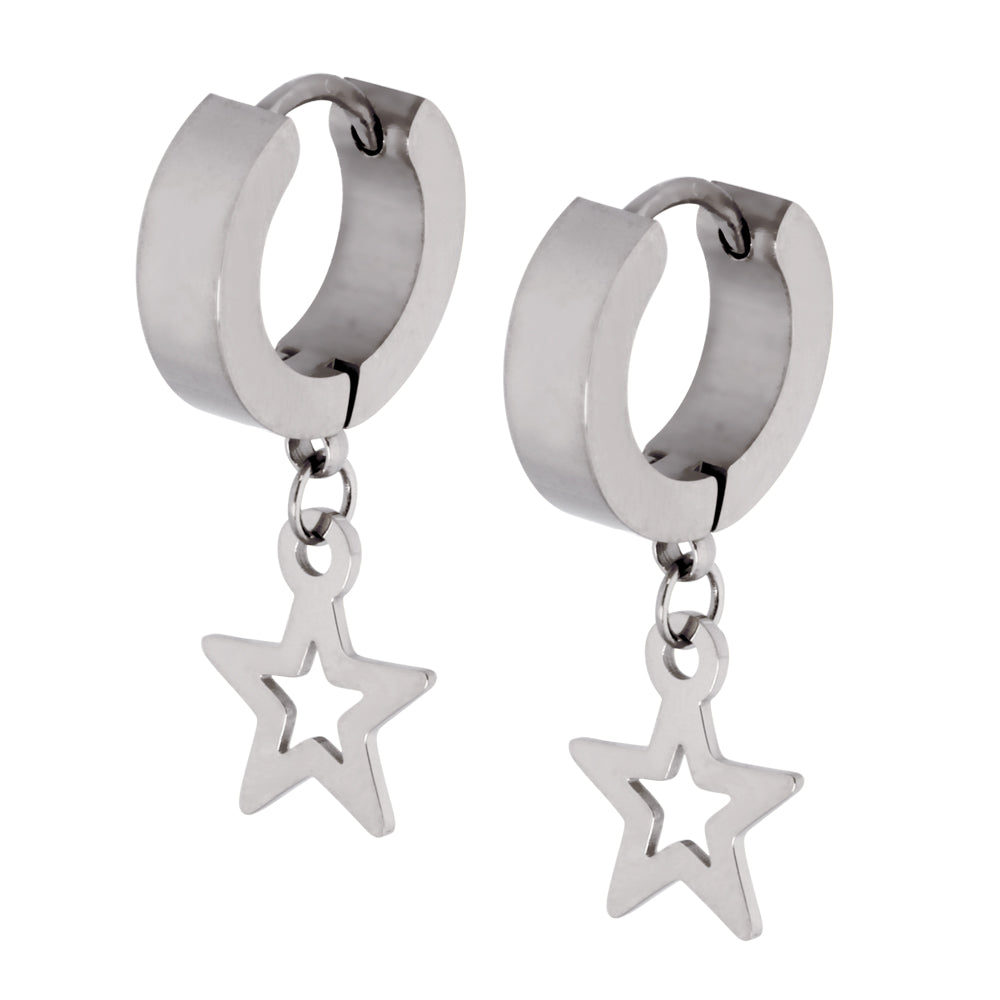 MESS24 STAINLESS STEEL EARRING WITH STAR AAB CO..