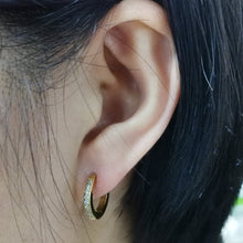 画像をギャラリービューアに読み込む, MESS28 STAINLESS STEEL EARRING WITH CZ AAB CO..
