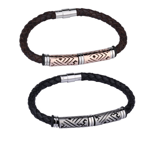 BSS303 LEATHER  BRACELET AAB CO..