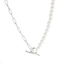 画像をギャラリービューアに読み込む, NSS797 STAINLESS STEEL NECKLACE WITH SHELL PEARL AAB CO..
