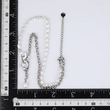 画像をギャラリービューアに読み込む, NSS798 STAINLESS STEEL NECKLACE WITH PEARL AAB CO..
