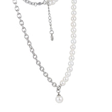 画像をギャラリービューアに読み込む, NSS801 STAINLESS STEEL NECKLACE WITH SHELL PEARL AAB CO..
