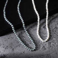 画像をギャラリービューアに読み込む, NSS861 STAINLESS STEEL NECKLACE WITH SHELL PEARL AAB CO..
