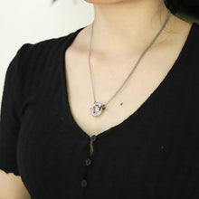 画像をギャラリービューアに読み込む, NSS890 STAINLESS STEEL NECKLACE WITH CZ AAB CO..
