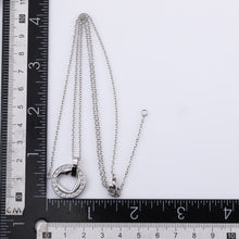 画像をギャラリービューアに読み込む, NSS890 STAINLESS STEEL NECKLACE WITH CZ AAB CO..
