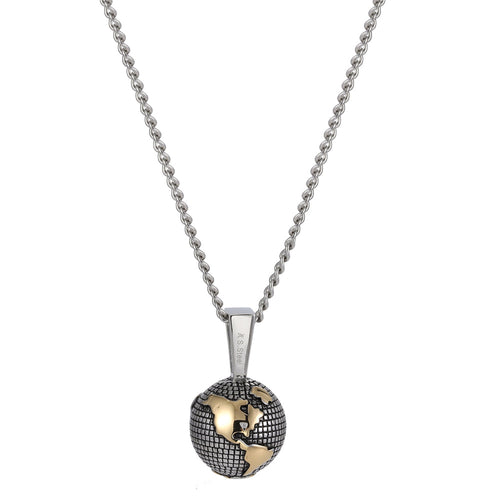 PSS1165 STAINLESS STEEL EARTH PENDANT AAB CO..