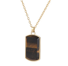 画像をギャラリービューアに読み込む, PSS1168 STAINLESS STEEL DOG TAG WITH NATURAL STONE AAB CO..
