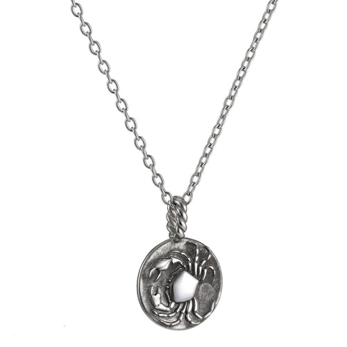 PSS1190 Stainless Steel Zodiac Pendant -- Cancer AAB CO..