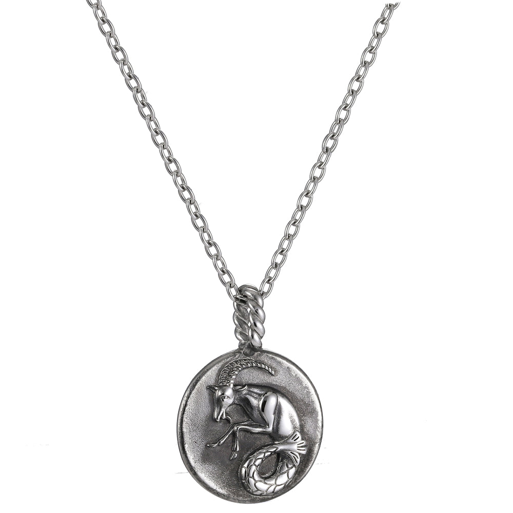 PSS1195 Stainless Steel Zodiac Pendant -- Capricornus AAB CO..