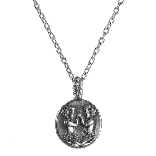 PSS1199 Stainless Steel Zodiac Pendant -- Gemini AAB CO..