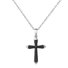 画像をギャラリービューアに読み込む, PSS1225 STAINLESS STEEL CROSS PENDANT WITH CASTING STONE AAB CO..
