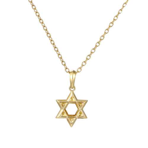 PSS1228 STAINLESS STEEL STAR OF DAVID PENDANT AAB CO..