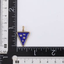 画像をギャラリービューアに読み込む, PSS1238 STAINLESS STEEL TRIANGULAR PENDANT WITH EPOXY AAB CO..
