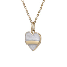 画像をギャラリービューアに読み込む, PSS1255 STAINLESS STEEL HEART SHAPE PENDANT WITH EPOXY AAB CO..
