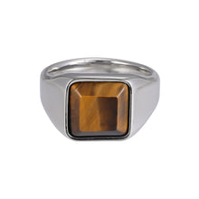 画像をギャラリービューアに読み込む, RSS1036 STAINLESS STEEL RING WITH NATURAL STONE AAB CO..
