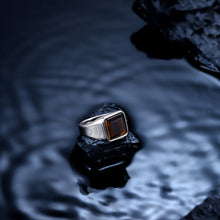 画像をギャラリービューアに読み込む, RSS1036 STAINLESS STEEL RING WITH NATURAL STONE AAB CO..
