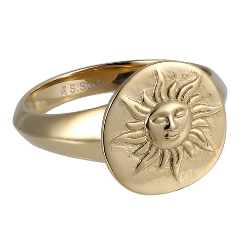 RSS1058 STAINLESS STEEL RING WITH SUN AAB CO..