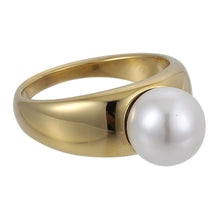 画像をギャラリービューアに読み込む, RSS1066 STAINLESS STEEL RING WITH SHELL PEARL AAB CO..
