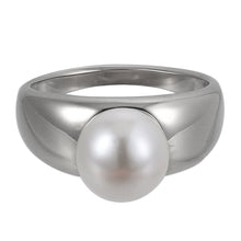 画像をギャラリービューアに読み込む, RSS1066 STAINLESS STEEL RING WITH SHELL PEARL AAB CO..
