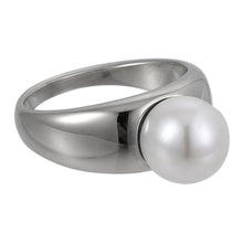 画像をギャラリービューアに読み込む, RSS1066 STAINLESS STEEL RING WITH SHELL PEARL AAB CO..
